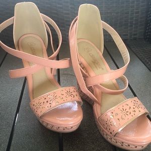 Pink Wedges Heels
